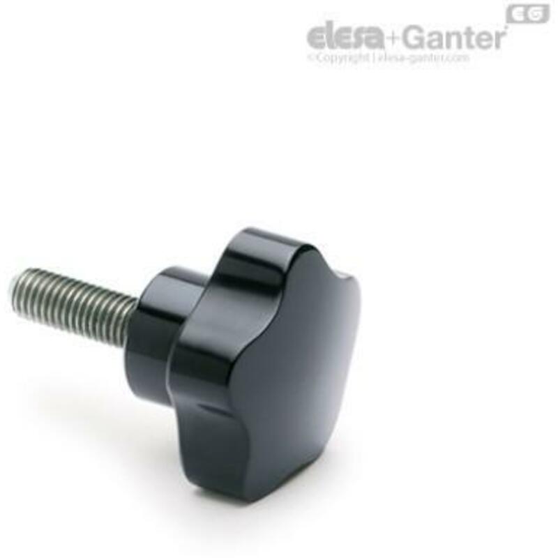 STERKNOP ZWART INOX         VC.192/40-SST-P-M8X35
