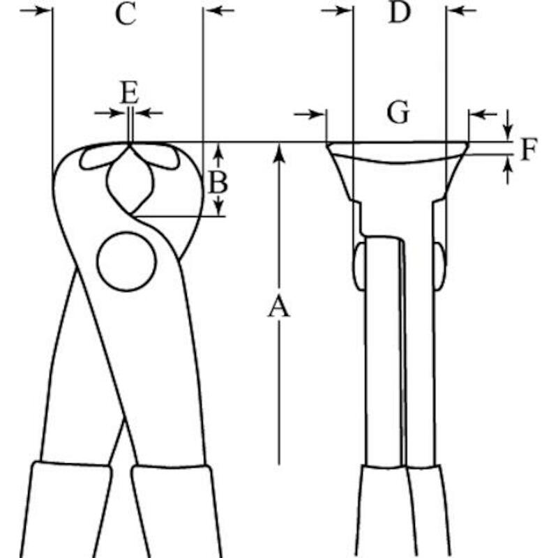 MONIERTANG 225MM-2,5MM      2339 D           BAHCO