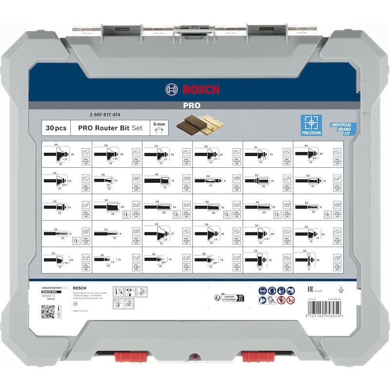 FREZENSET GEMIXT 6MM        2607017474 (30ST)BOSCH