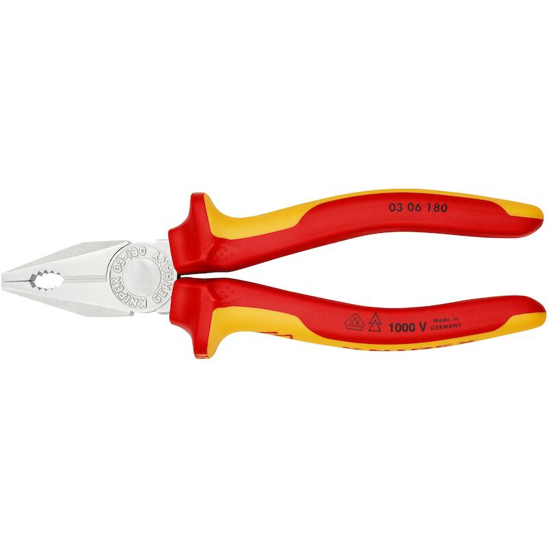 COMBINATIETANG VDE          03 06 - 180MM   KNIPEX