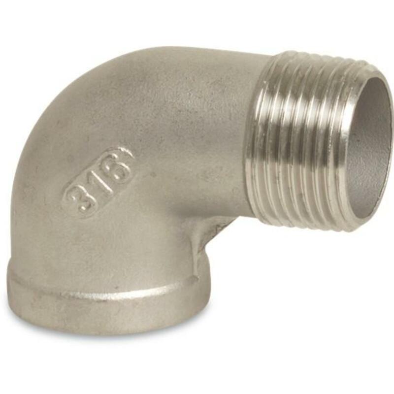 BOCHT 90° RVS 316           FIG.92  1"M/V