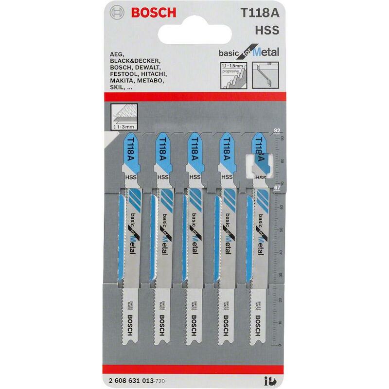 LAME DE SCIE SAUT.T118A     2608631013(5PCS) BOSCH