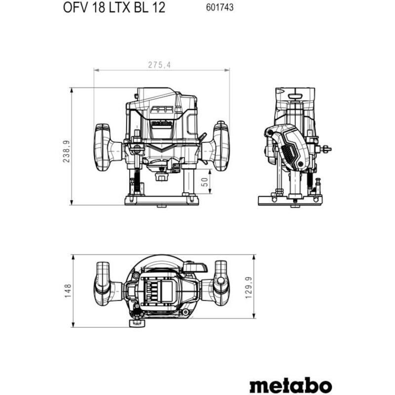 DEFONCEUSE ACCU 18V/2X5,5AH OFV 18 LTX BL 12   MET