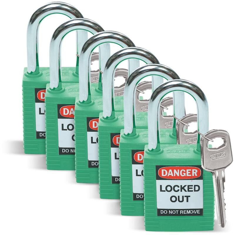 CADENAS DE SÉCURITÉ VERT    051345 (6PCS)    BRADY