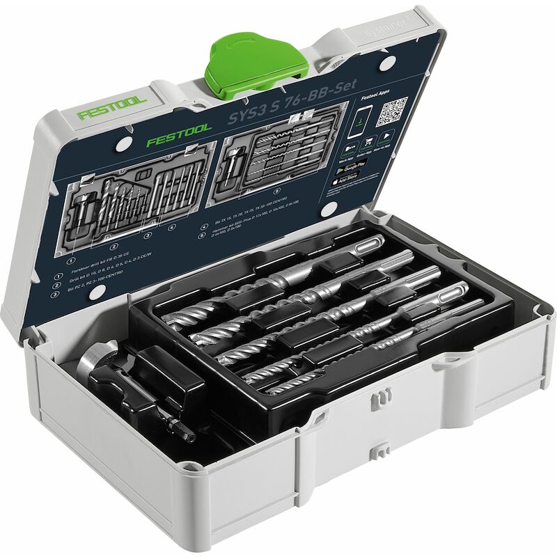 BIT- EN BORENSET SYS3 S 76-BB-SET - 578119 - FESTOOL
