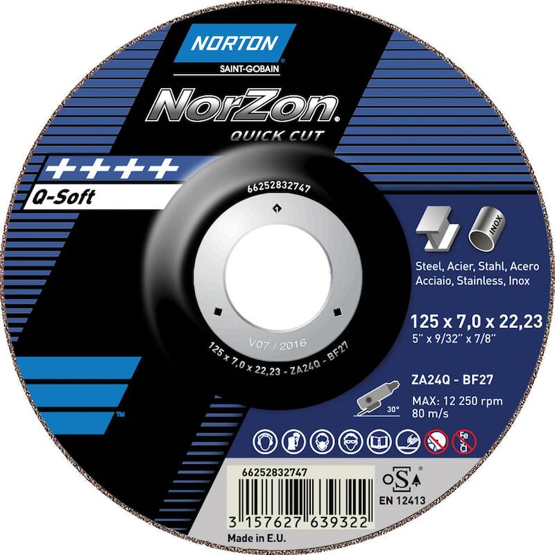 DISQ. ÉBARBER 230X7,0X22,23 NORZON QUICK CUT  NORT