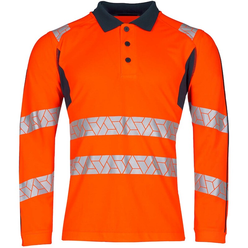 POLO L.MOUW HV OBVIAS       307W OR/BL    3XL SYNQ