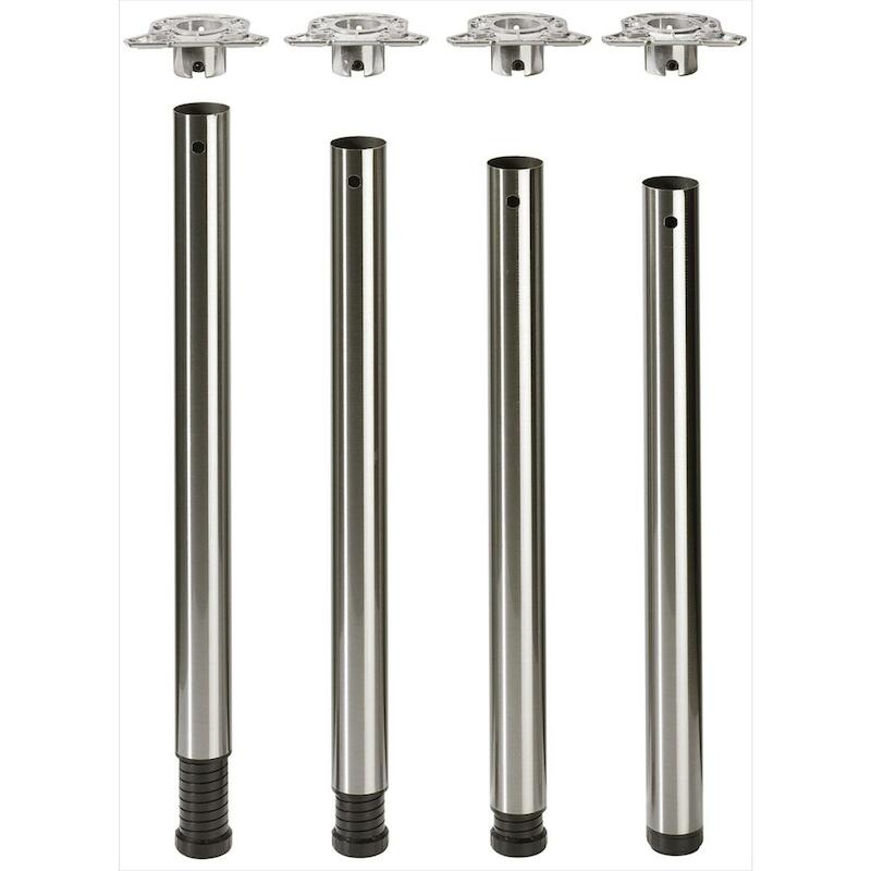 HETTICH 070207 TAFELPOOT ZWART DIA 60MM