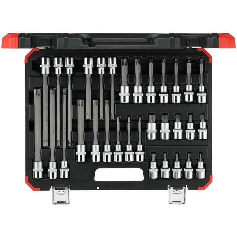 BITDOPPENSET 1/2" TORX      R6800 (32ST)GEDORE RED