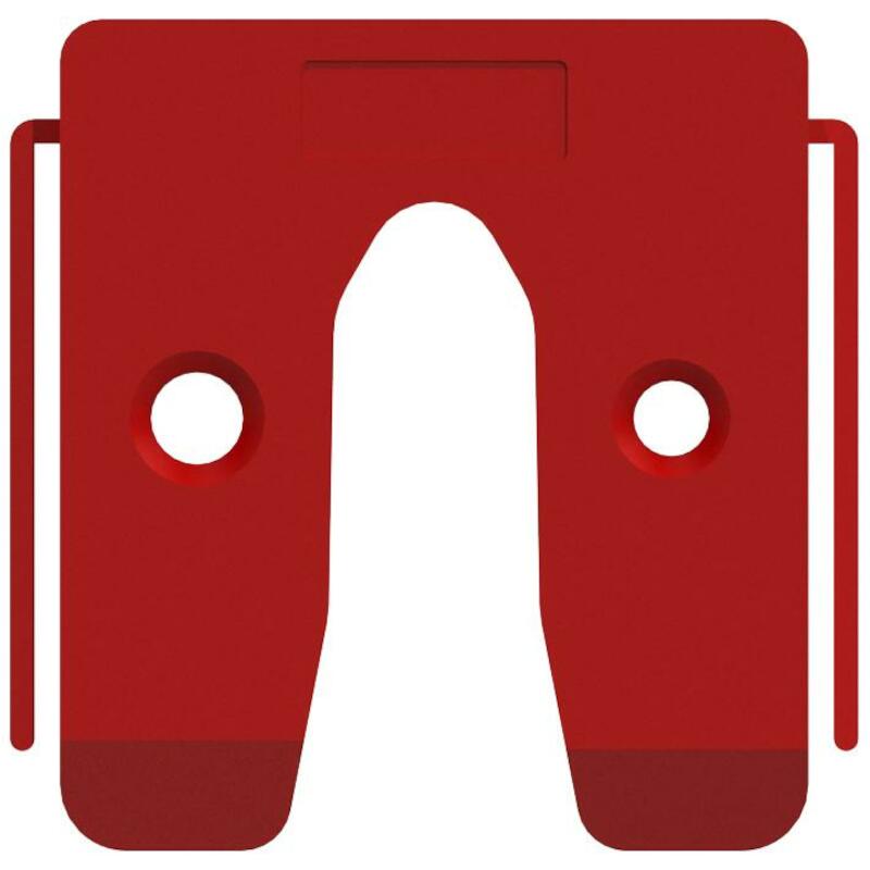UITVULPLAATJE 5 ROOD        34505 - 50X50MM