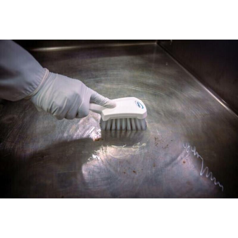BROSSE À MAIN POL.DUR ROUGE 4192/4  L=270MM  VIKAN