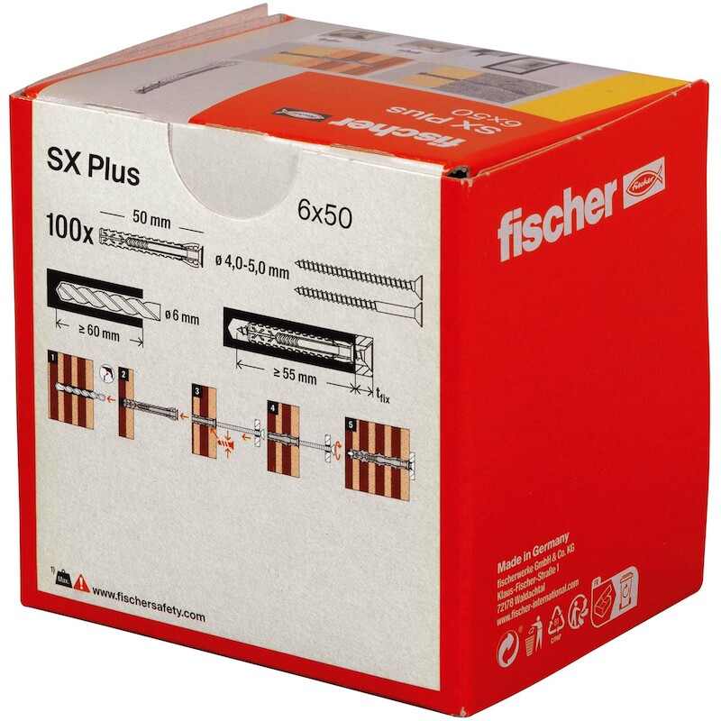 PLUG NYLON                  SX PLUS 6X50   FISCHER