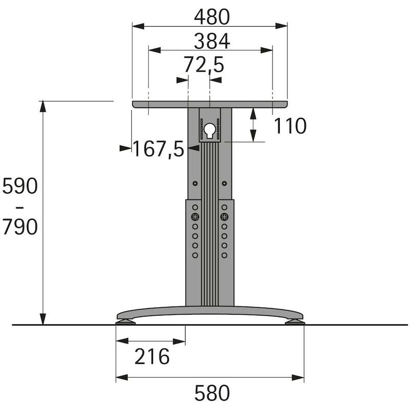 HETTICH 9133008 CHANGE BASIC TYPE C BASISPOOT /SET