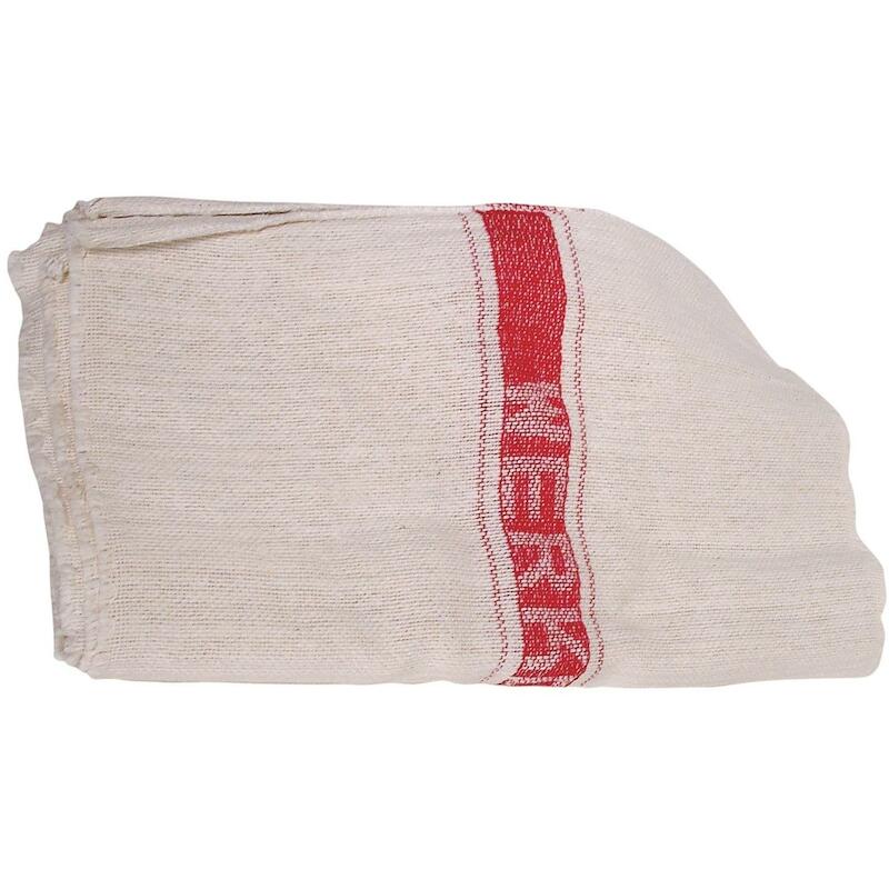 TORCHON BANDE ROUGE 45X45   102067 (10PCS)   BETRA