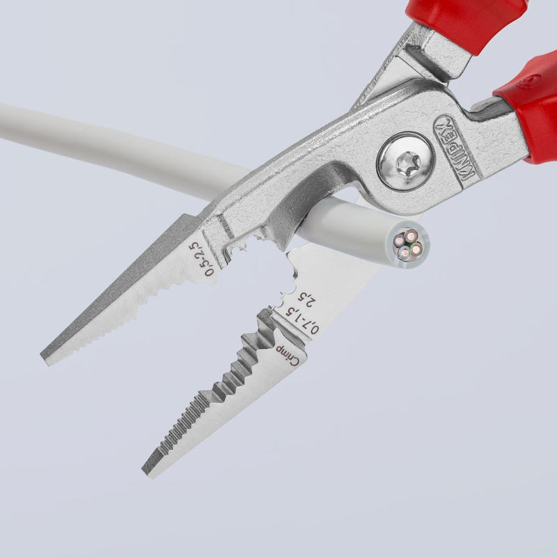 Knipex - Elektro-installatietang - 13 86 200 - vde - verchroomd - 200 mm - 02365096