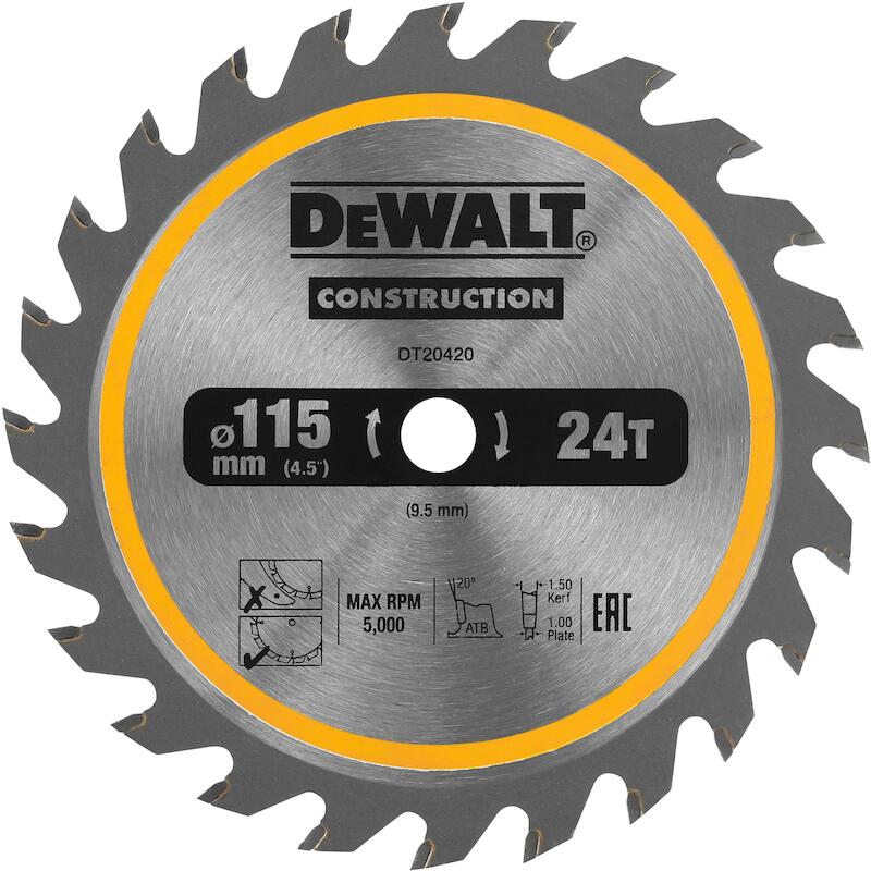 LAME SCIE CIRC.115MM        DT20420-QZ 24D  DEWALT
