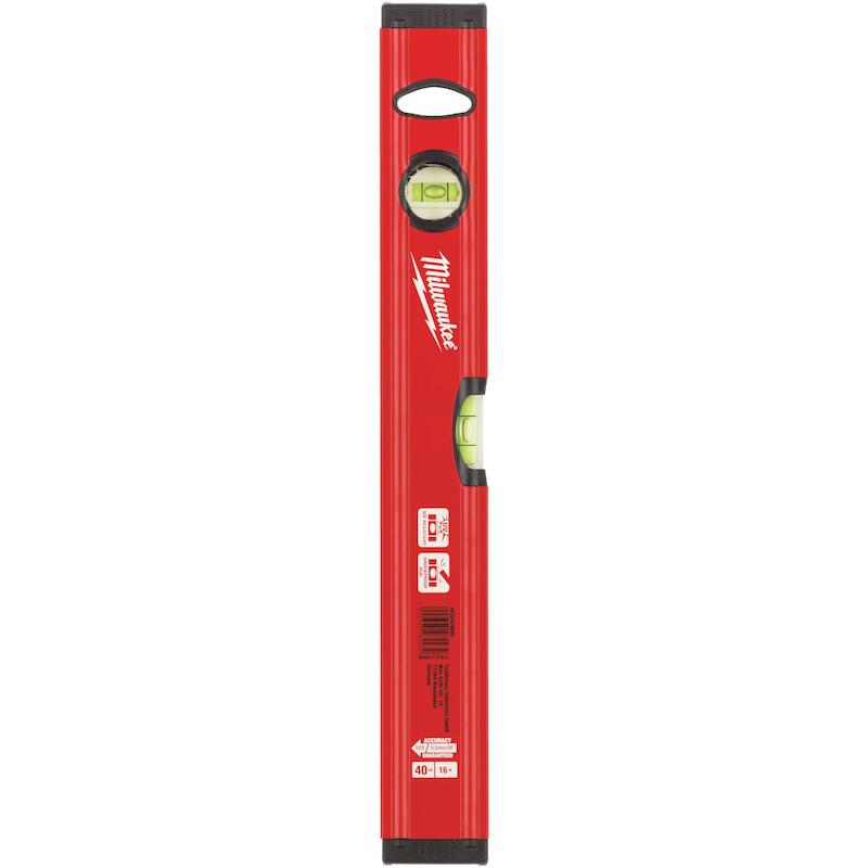 Milwaukee - Niveau à bulle - redstick Slim - 400 mm - 0,5 mm/m - 2 fioles - 4932459090 - 02887335