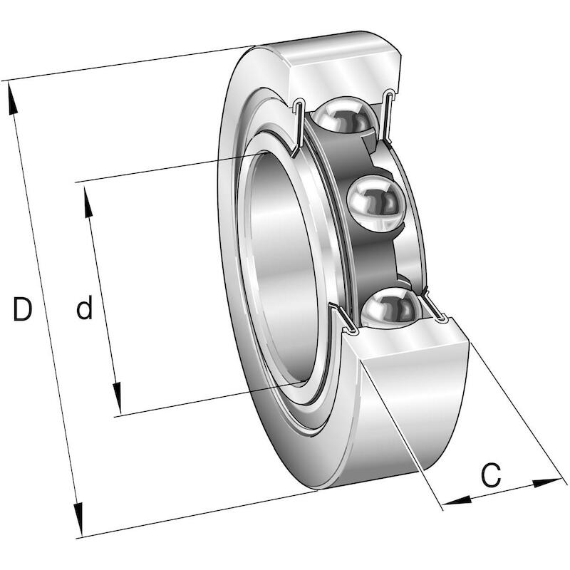 TWEERIJIGE LOOPROL          LR5004-2RS         INA