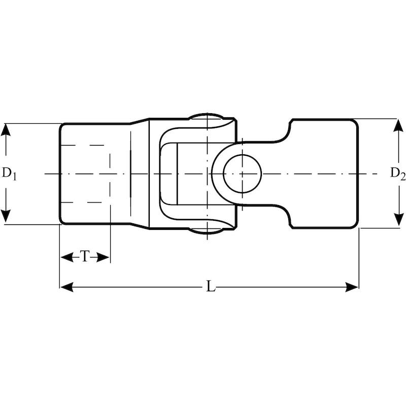 HANDDOP CARDAN 12-K.- 1/4"  A6710DM - 7MM    BAHCO