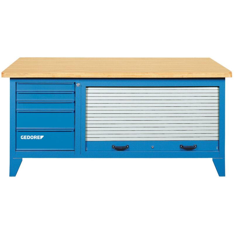 WERKBANK MET METAL.ROLLUIK  B 1500 L (2000X875) GE