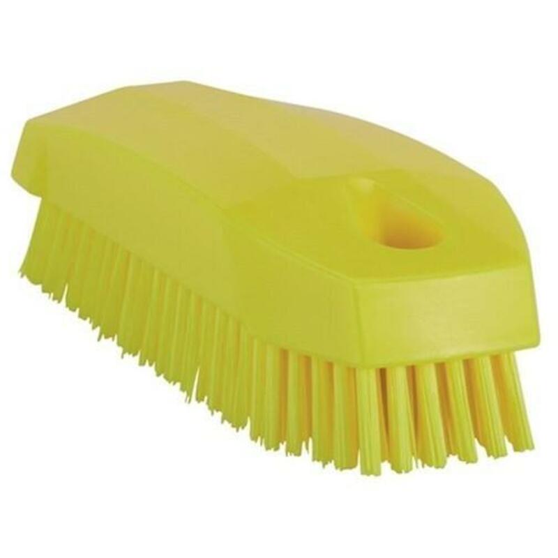 BROSSE À ONGLES DUR JAUNE   6440/6  130X50MM VIKAN