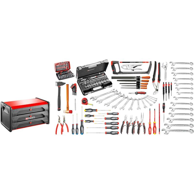 SYSTEEMKOFFER GEVULD        BT203.M120A (147ST)FAC