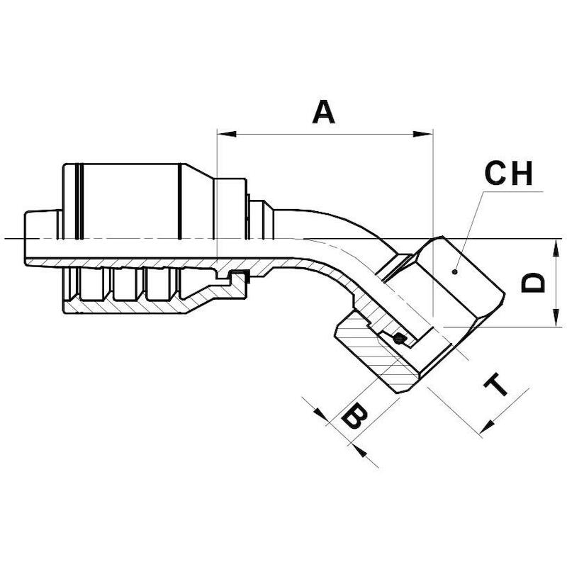 RACCORD A SERTIR      DKOL45(1CE43)-18-8 512,7) IT