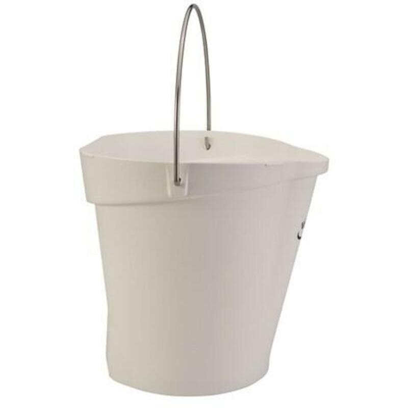SEAU PP/INOX BLANC          5686/5 - 12L     VIKAN