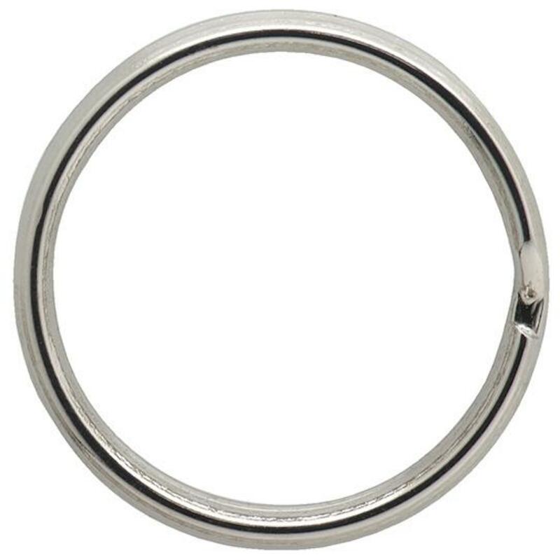 SLEUTELRING 16MM            1602 STAAL VERNIKKELD