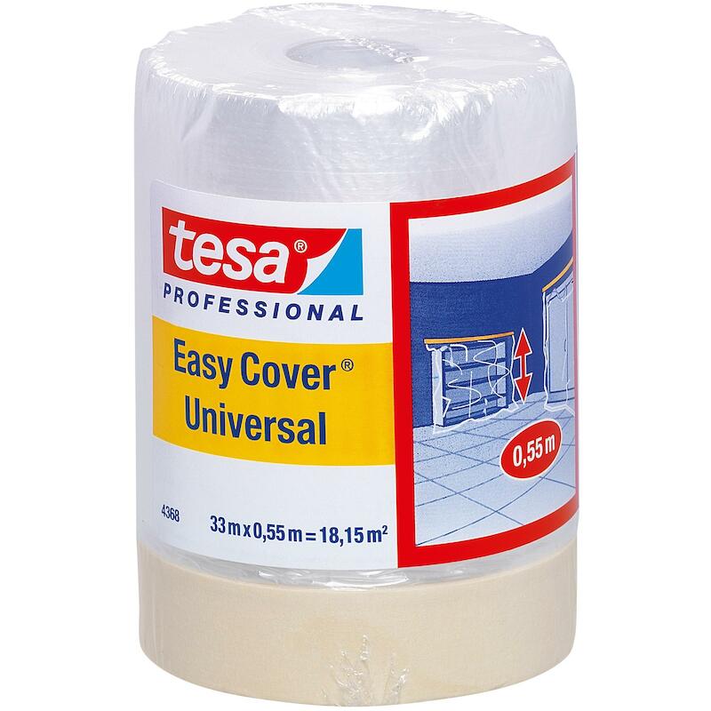 KLEEFBAND - TESA 04368 EASY COVER LICHT GECRÊPT PAPIER - TRANSPARANT 1800 MM X 33 M