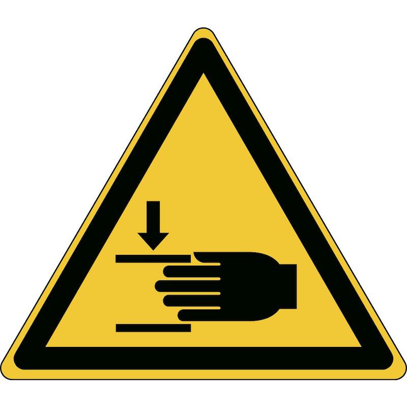 PICTOGRAM - BRADY W024 - WAARSCHUWING: VERWONDINGEN AAN DE HAND 17X20 MM (15 EA)