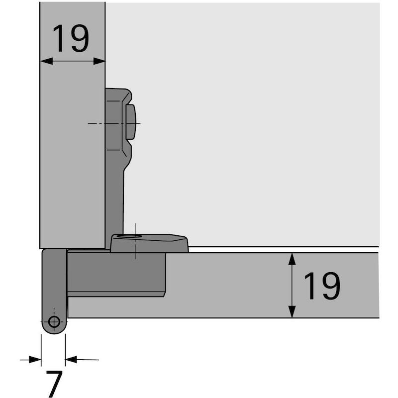 CHARN.À CLIPS.SP2000 FERMÉE 45065 11MM     HETTICH