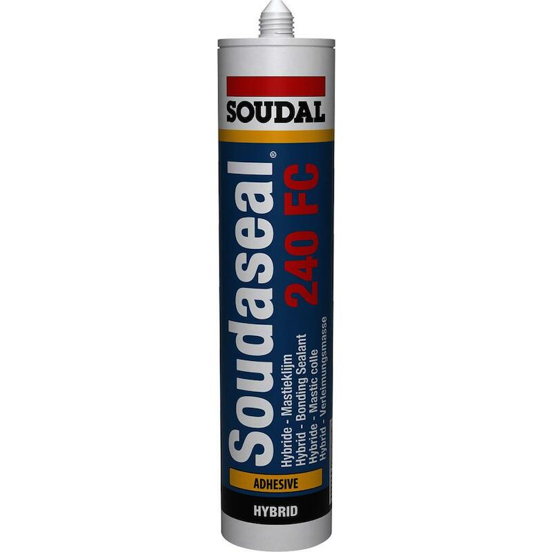 Soudal - Mastic-colle hybride - Soudaseal 240 fc - Gris - 290 ml - 02296678