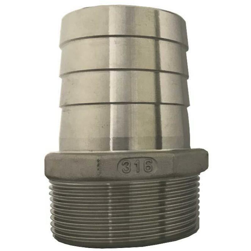 SLANGPILAAR  9MM X 1/4" M/BSPT                 RVS