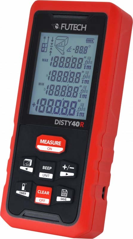 TÉLÉMÉTRE 40M ROUGE         DISTY 40 2XAA   FUTECH