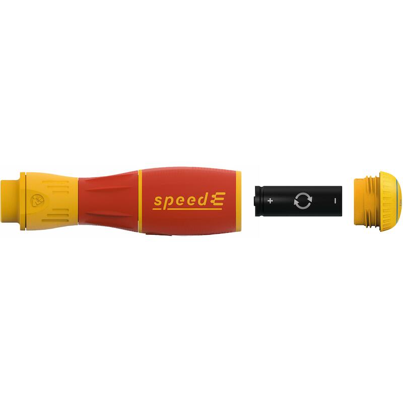 TOURNEVIS À ASSISTANCE ÉLECTRIQUE SPEEDE II 7 PCSAVEC EMBOUTS ISOLÉS SLIM, BATTERIES ET CHARGEUR USB DANS UNE MINI L-BOXX - 591T101 - WIHA