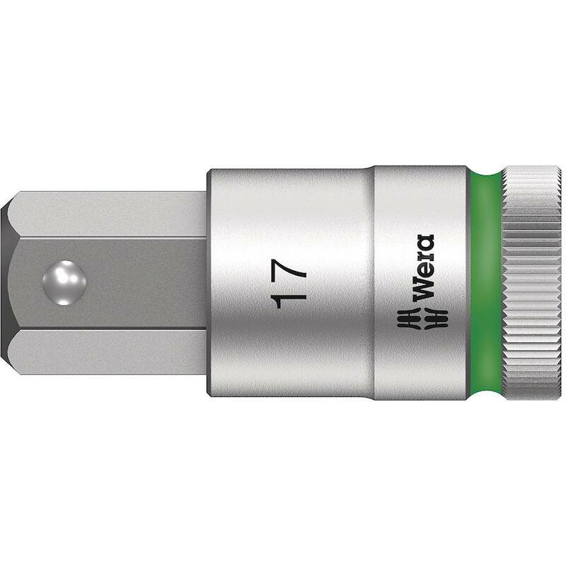 WERA 8740 C HF BINNENZESKANT ZYKLOP BITDOP MET 1/2"-AANDRIJVING MET VASTHOUDFUNCTIE (5.0 X 60 MM)
