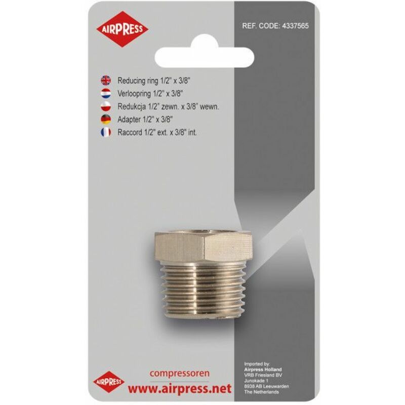 REDUCTION 1/2"M X 3/8"F     4337565  INOX AIRPRESS