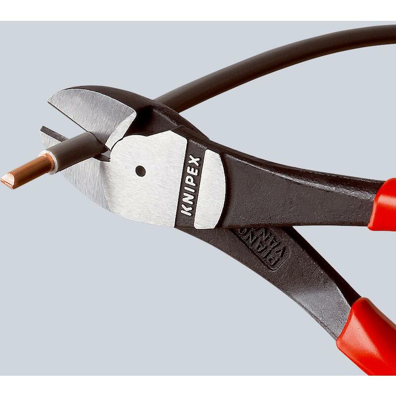 KNIPEX 7401250 KRACHT-ZIJSNIJTANG ZWART GEATRAMENTEERD MET KUNSTSTOF BEKLEED 250 MM