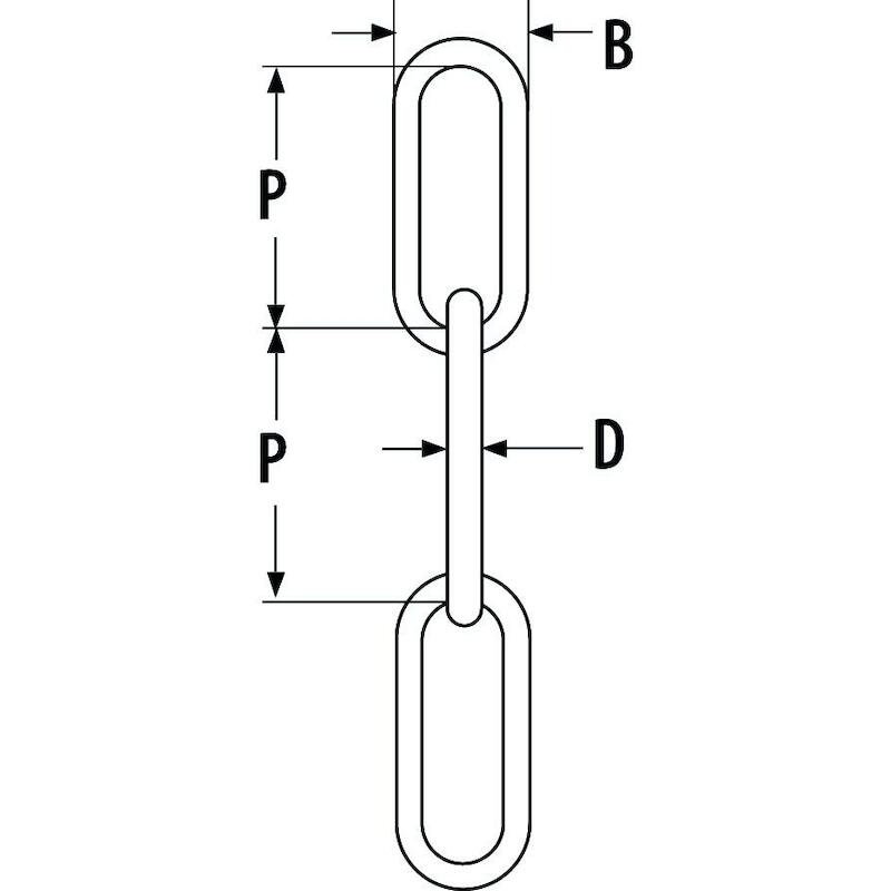 CHAÎNE INOX 5X35MM          DIN 763           REMA