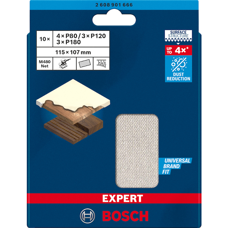 SCHUURBLADENSET 115X107MM   M480 DIVERS (10ST)BOSC
