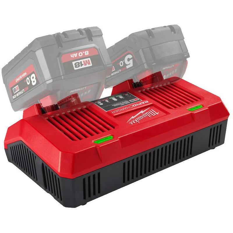 SNELLADER DUAL BAY 18V      M18 DFC      MILWAUKEE