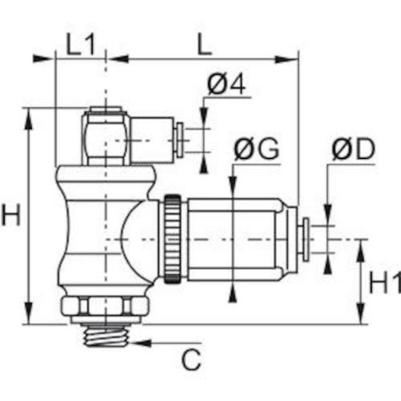 BLOKKEER/DEBIETREG.4X1/8"   7883 04 10      LEGRIS