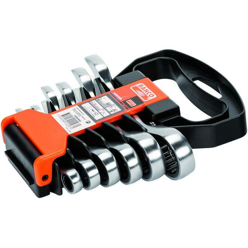 RINGSTEEKRATELSL.SET STUBBY 10RM/SH6 MM (6ST)BAHCO