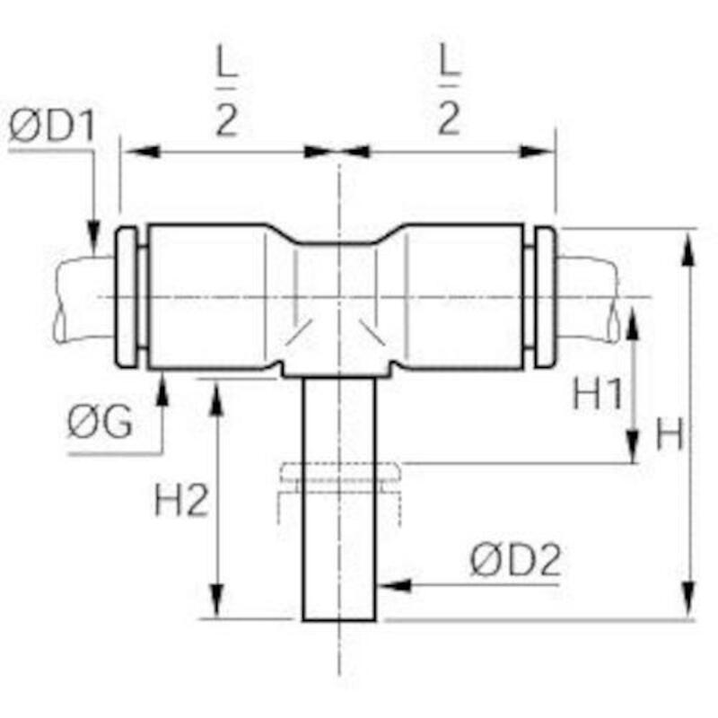 T QUEUE LISSE 10X10X10MM    3188 10 00      LEGRIS
