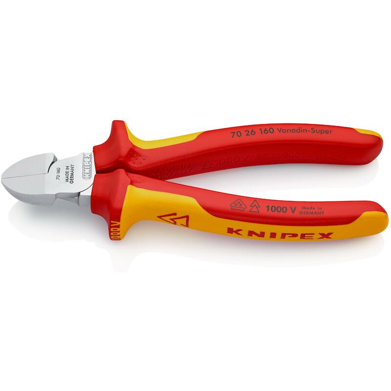 PINCE COUPANTE DE CÔTÉ VDE  70 26 - 160MM   KNIPEX