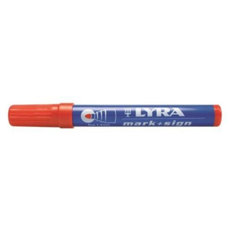 STIFT PERMANENT MARKER      112 ROOD 1-4MM    LYRA