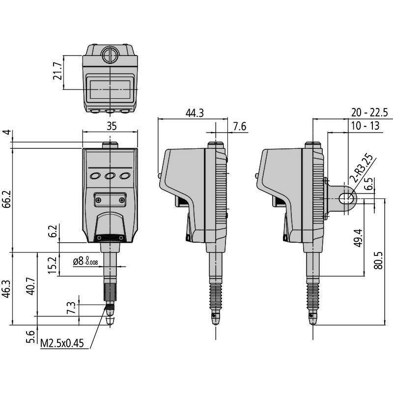 MEETKLOK 5MM-0,001MM    DIG.543-585  ID-B MITUTOYO