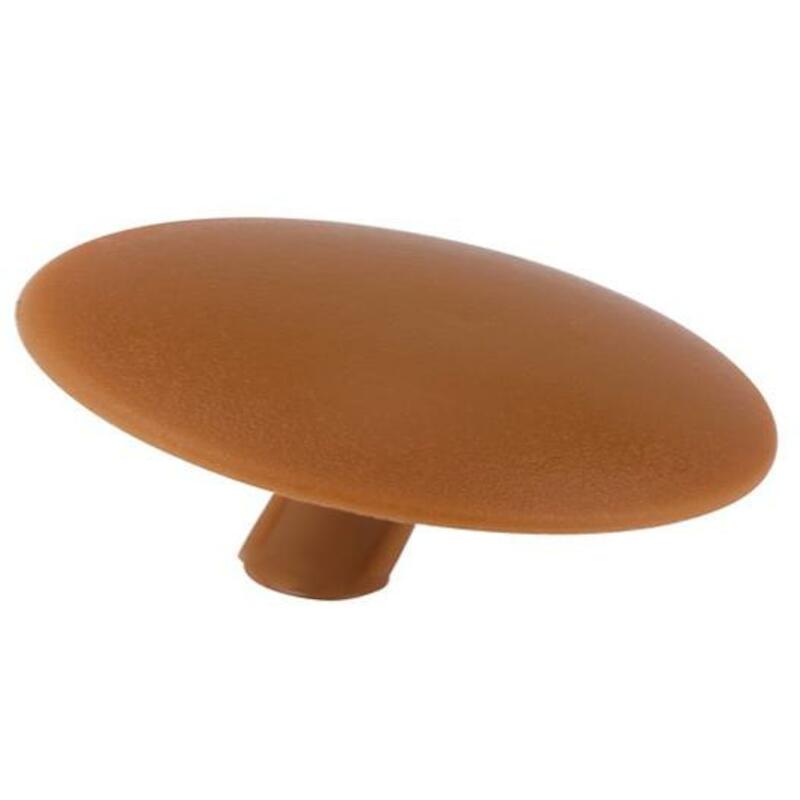 COVER CAP WITH PIN - 6 MM - POLYAMIDE RAL 8011 BROWN