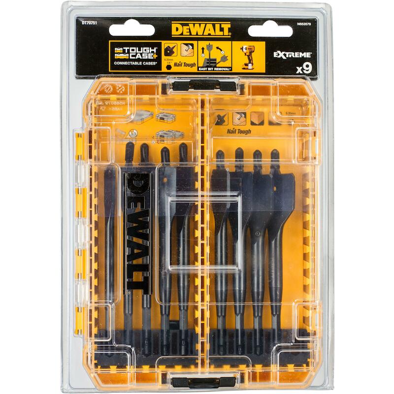 JEU FORETS BOIS PLATE       DT70751    (9PC)DEWALT